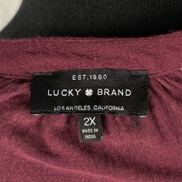 Lucky Brand Lightweight Western Embroidered Blouse - Women’s 2X - Picture 6 of 8